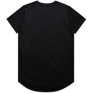 AS Colour 4024 Wo's Maple Curve Tee - Back View | color:Black|view:back