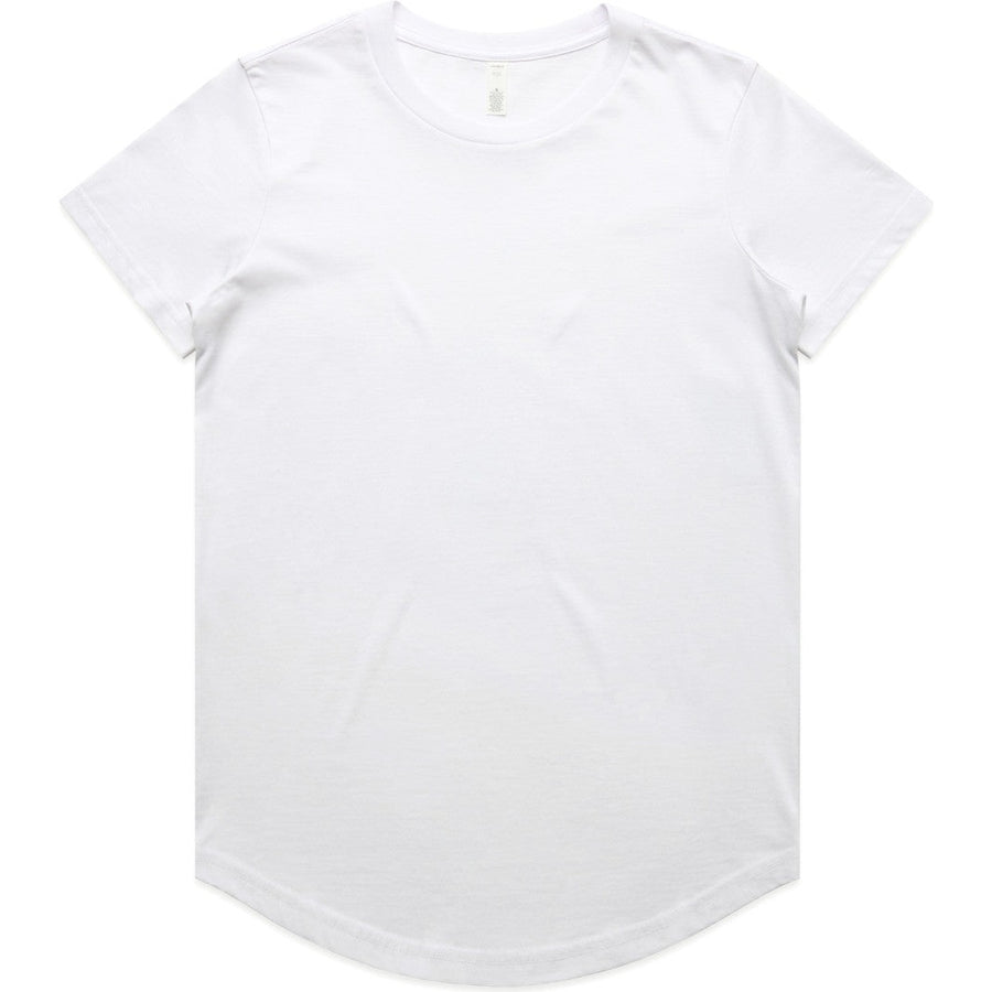 AS Colour Women's Maple Curve Tee | 4024 (White)