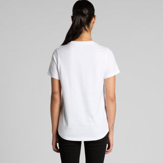 AS Colour Women's Maple Curve Tee | 4024 (White)