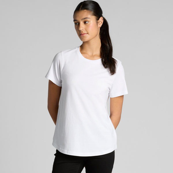 AS Colour Women's Maple Curve Tee | 4024 (White)