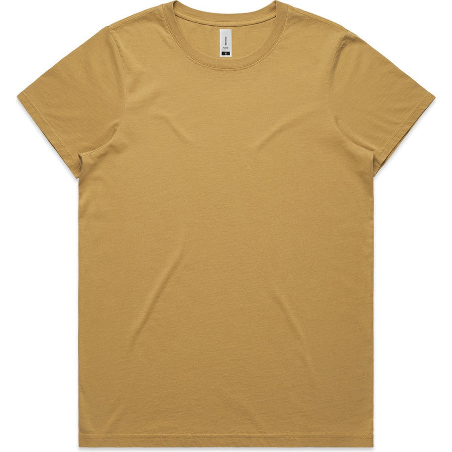 AS Colour Women's Maple Faded Tee | 4065 (Faded Mustard)