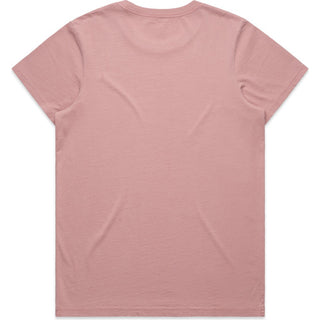 AS Colour 4065 Wo's Maple Faded Tee - Back View | color:Faded Rose|view:back