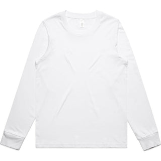 AS Colour 4020 Wo's Maple L/S Tee - Front View | color:White|view:front