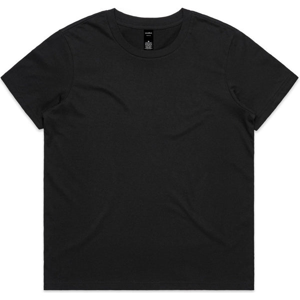 AS Colour Women's Maple Minus Tee [-8cm] 4025 (Black)