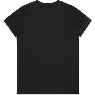 AS Colour 4001G Wo's Maple Organic Tee - Back View | color:Black|view:back