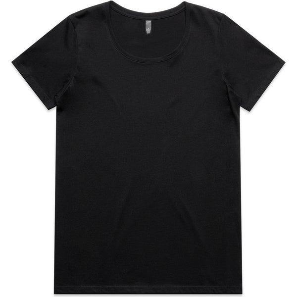 AS Colour Women's Maple Scoop Tee | 4019 (Black)