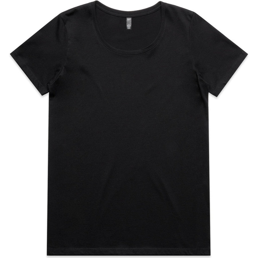AS Colour Women's Maple Scoop Tee | 4019 (Black)