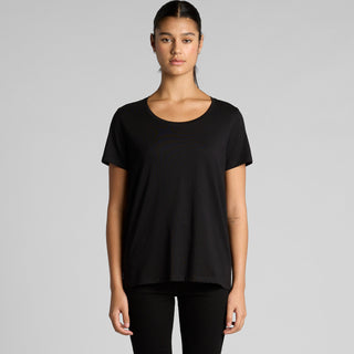 AS Colour Women's Maple Scoop Tee | 4019 (Black)