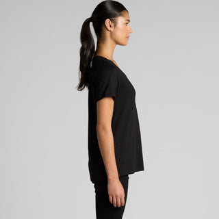 AS Colour Women's Maple Scoop Tee | 4019 (Black)