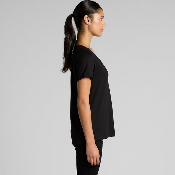 AS Colour Women's Maple Scoop Tee | 4019 (White)