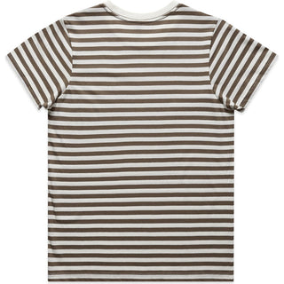 AS Colour 4037 Wo's Maple Stripe Tee - Back View | color:Natural/Walnut|view:back
