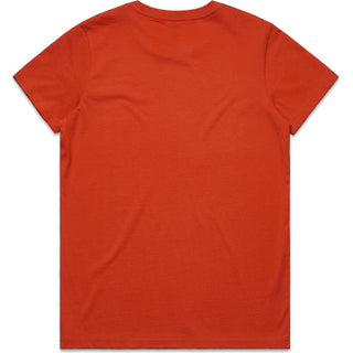 AS Colour 4001 Wo's Maple Tee - Back View | color:Autumn|view:back