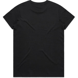 AS Colour 4001 Wo's Maple Tee - Back View | color:Black|view:back