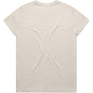 AS Colour 4001 Wo's Maple Tee - Back View | color:Bone|view:back