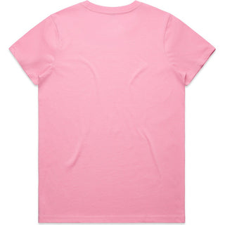 AS Colour 4001 Wo's Maple Tee - Back View | color:Bubblegum|view:back