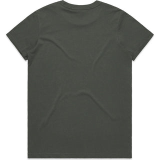 AS Colour 4001 Wo's Maple Tee - Back View | color:Charcoal|view:back