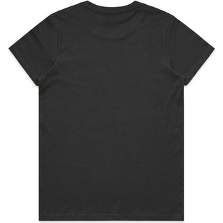 AS Colour 4001 Wo's Maple Tee - Back View | color:Coal|view:back