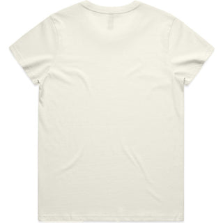 AS Colour 4001 Wo's Maple Tee - Back View | color:Ecru|view:back