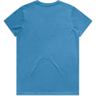 AS Colour 4001 Wo's Maple Tee - Back View | color:Hydro|view:back