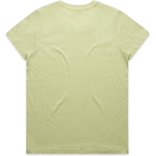 AS Colour 4001 Wo's Maple Tee - Back View | color:Lime|view:back