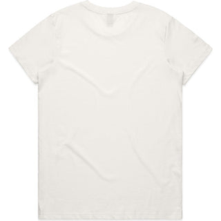 AS Colour 4001 Wo's Maple Tee - Back View | color:Natural|view:back