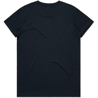 AS Colour 4001 Wo's Maple Tee - Back View | color:Navy|view:back