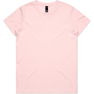 AS Colour 4001 Wo's Maple Tee - Front View | color:Pink|view:front