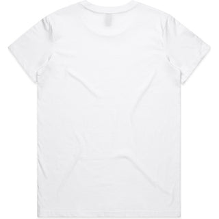 AS Colour 4001 Wo's Maple Tee - Back View | color:White|view:back