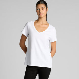 AS Colour Women's Maple V Neck Tee | 4023 (Black)
