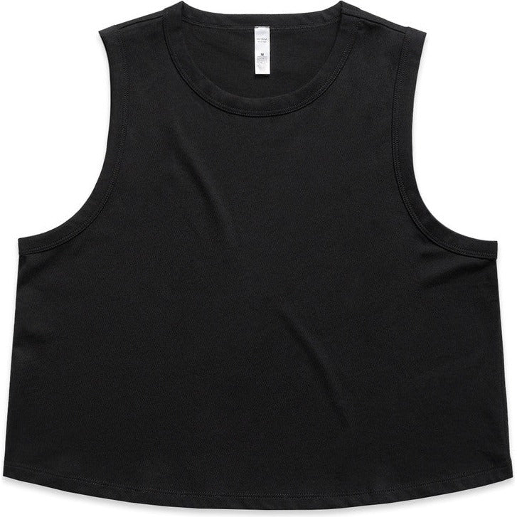 AS Colour Women's Martina Crop Tank | 4091 (Black)