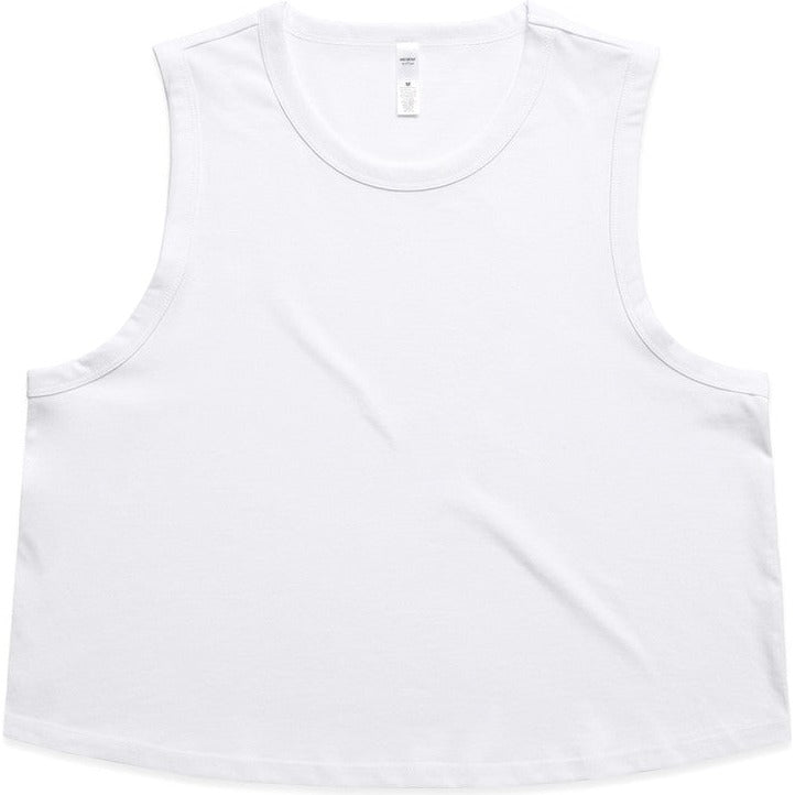 AS Colour Women's Martina Crop Tank | 4091 (White)