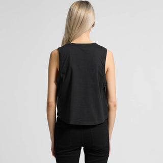 AS Colour Women's Martina Crop Tank | 4091 (Black)