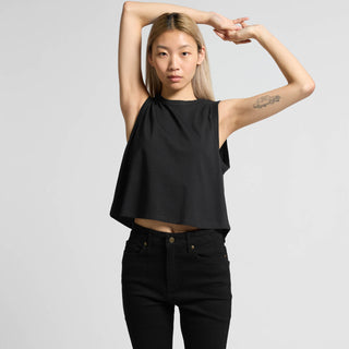 AS Colour Women's Martina Crop Tank | 4091 (Black)