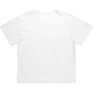 AS Colour 4093 Wo's Martina Crop Tee - Back View | color:White|view:back