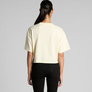 AS Colour Women's Martina Crop Tee | 4093 (Butter)