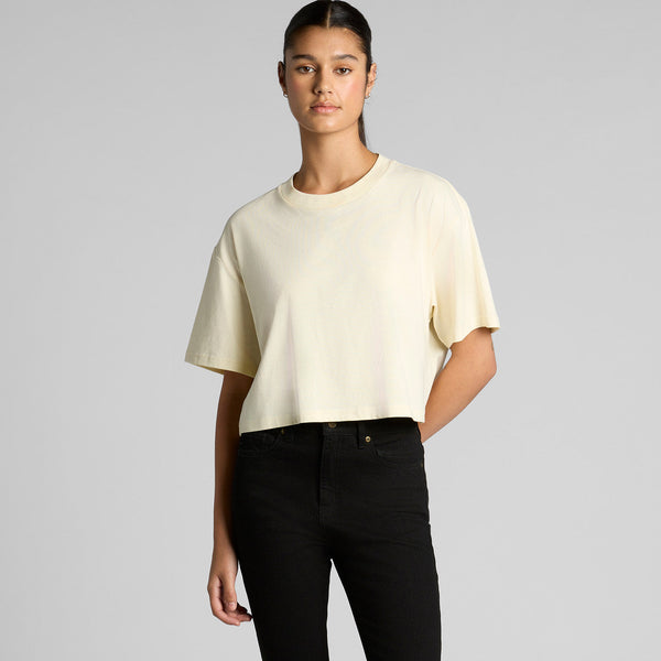 AS Colour Women's Martina Crop Tee | 4093 (Black)