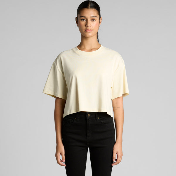 AS Colour Women's Martina Crop Tee | 4093 (White)