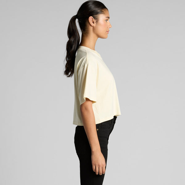 AS Colour Women's Martina Crop Tee | 4093 (Black)