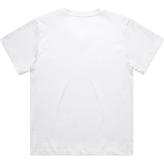 AS Colour 4095 Wo's Martina V Neck Tee - Back View | color:White|view:back