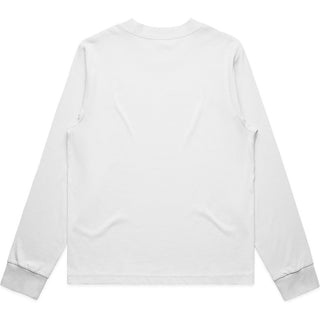 AS Colour 4070 Wo's Mock L/S Tee - Back View | color:White|view:back