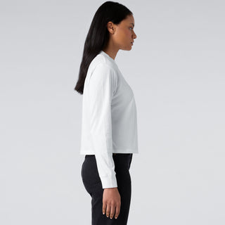 AS Colour Women's Mock L/S Tee | 4070 (White)