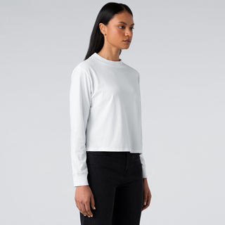 AS Colour Women's Mock L/S Tee | 4070 (White)