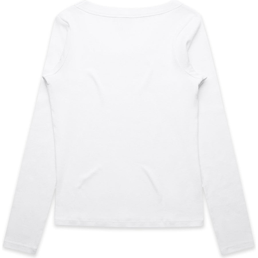 AS Colour Women's Organic Baby Rib L/S Tee | 4075 (White)