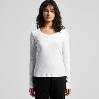 AS Colour Women's Organic Baby Rib L/S Tee | 4075 (Black)