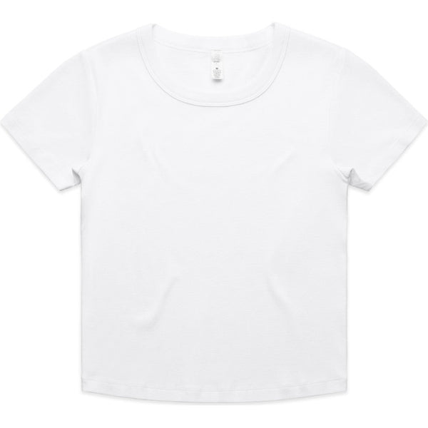 AS Colour Women's Organic Rib Baby Tee | 4074 (White)