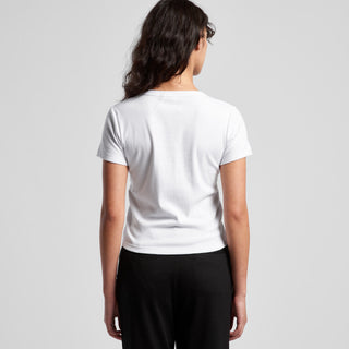 AS Colour Women's Organic Rib Baby Tee | 4074 (Black)