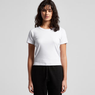 AS Colour Women's Organic Rib Baby Tee | 4074 (White)