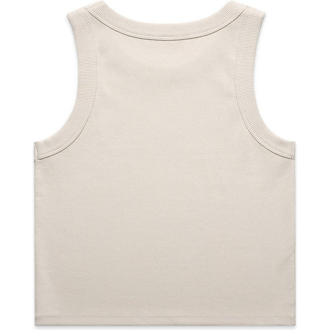 AS Colour Women's Organic Rib Crop Tank | 4064G (Bone)
