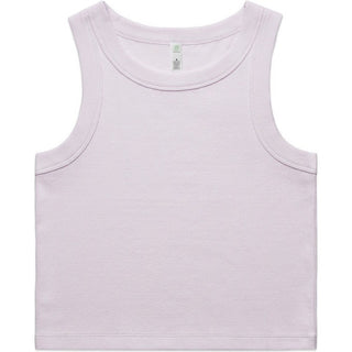 AS Colour 4064G Wo's Organic Rib Crop Tank - Front View | color:Orchid|view:front