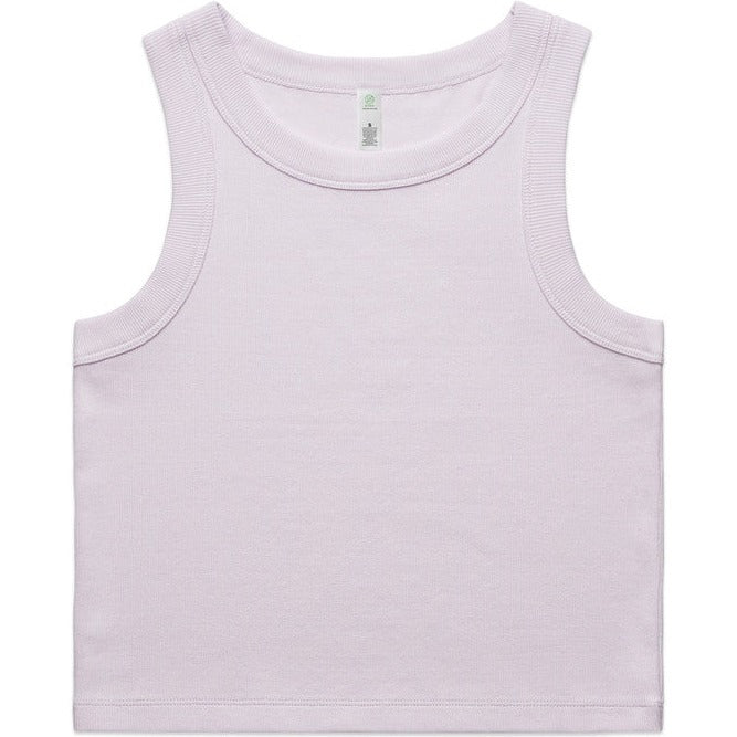 AS Colour Women's Organic Rib Crop Tank | 4064G (Orchid)